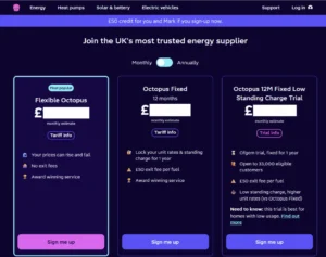 Octopus energy referral journey step 3